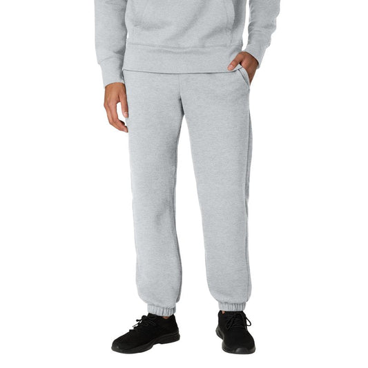 Hanes ComfortBlend Men's Originals Midweight Joggers with Pockets, Fleece Sweatpants, 30" Inseam, Light Steel