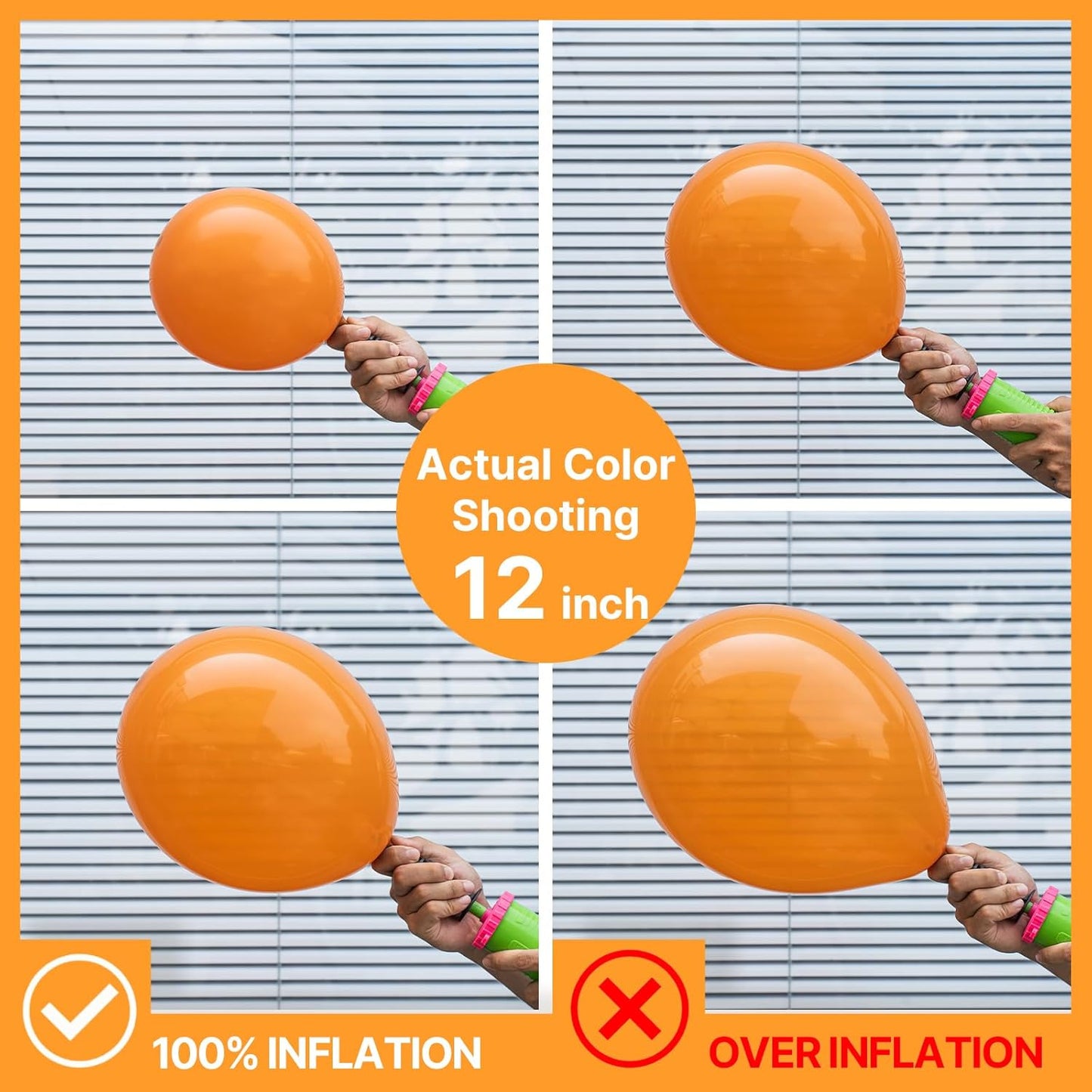 PartyWoo Orange Balloons - 152-Piece Matte Fall Balloon Arch Kit | Perfect for Thanksgiving & Baby Showers