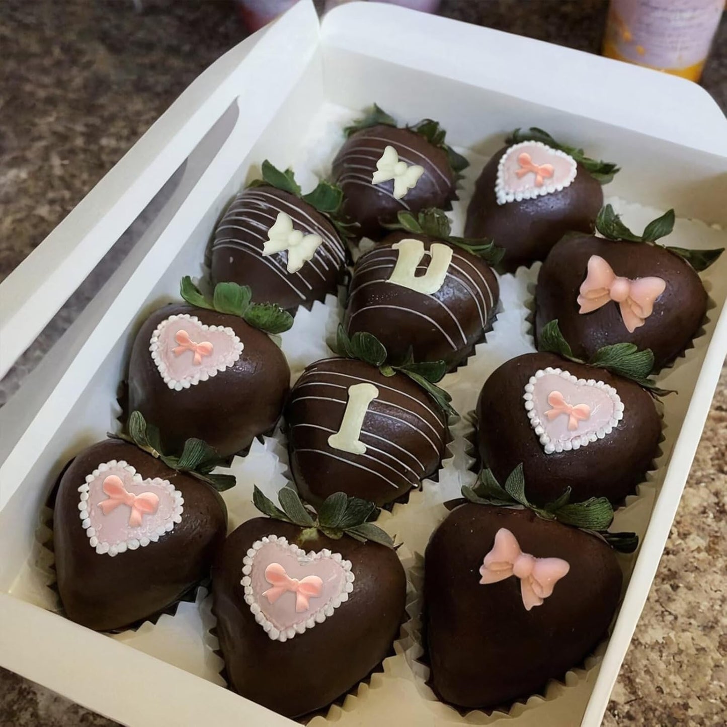 Skiennix 3-Pc Bow Silicone Mold Set - Perfect for Fondant, Chocolate, and Cake Pop Decorating