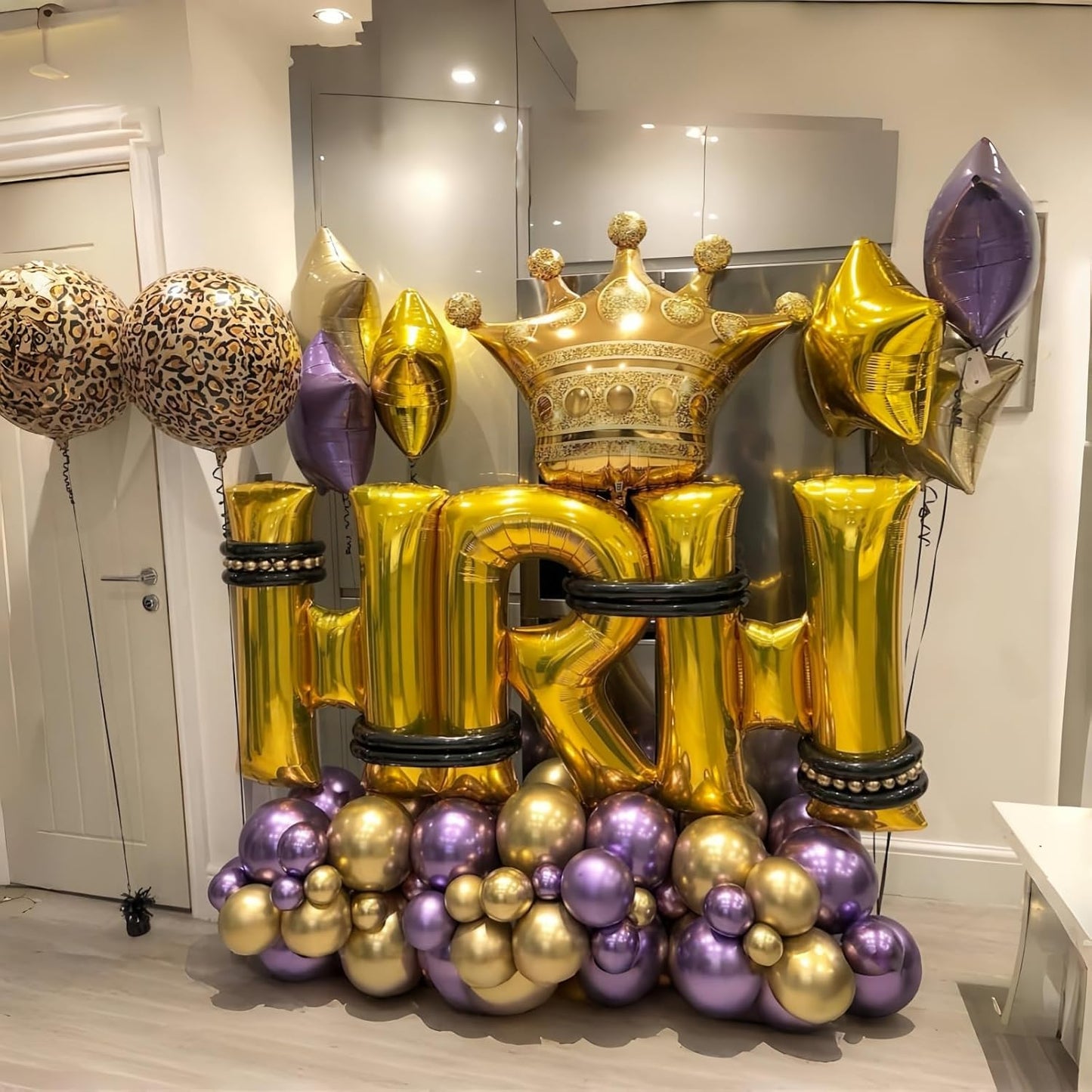Skiennix 40-Inch Gold Helium Balloon Letters - Custom A-Z Foil Alphabet Decor for Parties