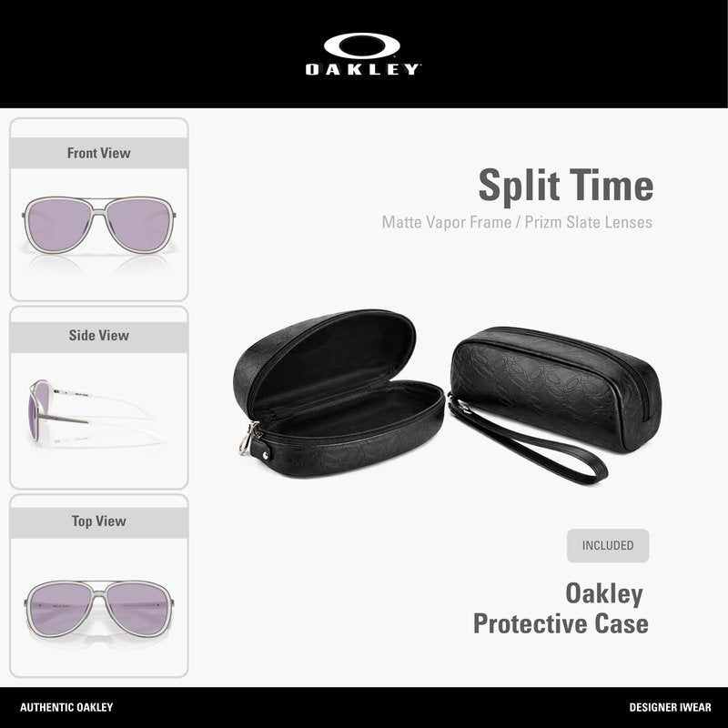 Oakley Woman Sunglasses Matte Vapor Frame, Prizm Slate Lenses, 58MM