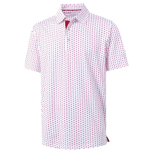 M MAELREG Polo Shirts for Men Quick Dry Fit Short Sleeve Performance Moisture Wicking Print Men’s Golf Shirts
