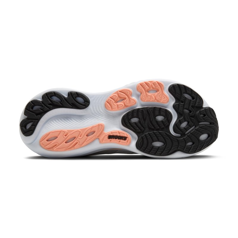 Brooks Women’s Adrenaline GTS 25 Supportive Running & Walking Shoe - Grey/Blackened Pearl/Coral - 13 Wide