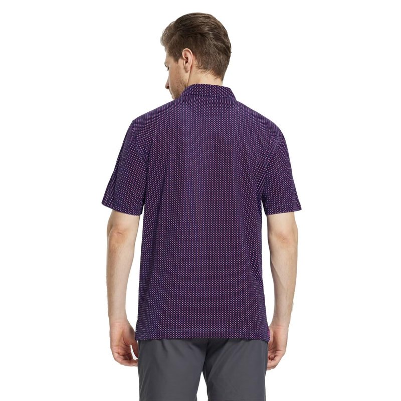 M MAELREG Polo Shirts for Men Quick Dry Fit Short Sleeve Performance Moisture Wicking Print Men’s Golf Shirts