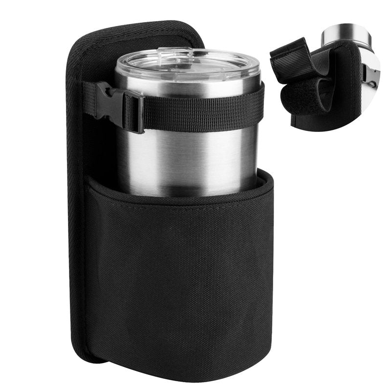Xxerciz Water Bottle Carrier Holder with Belt Clip, Nylon Water Bottle Sleeve Insulated Beverage Bottle Pouch Bag for Walking Hiking Traveling (Belt Loops)