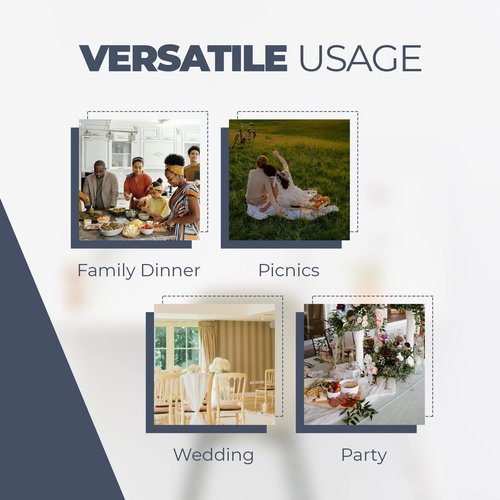 Decorelia Waterproof Faux Linen Rustic Farmhouse Table Cloth for Round Table, Texture Wrinkle-free Outdoor Table Cover for Party, Wedding, Picnics, Patio Table (60 Inch, Round (2-4 Seats), Denim Blue)
