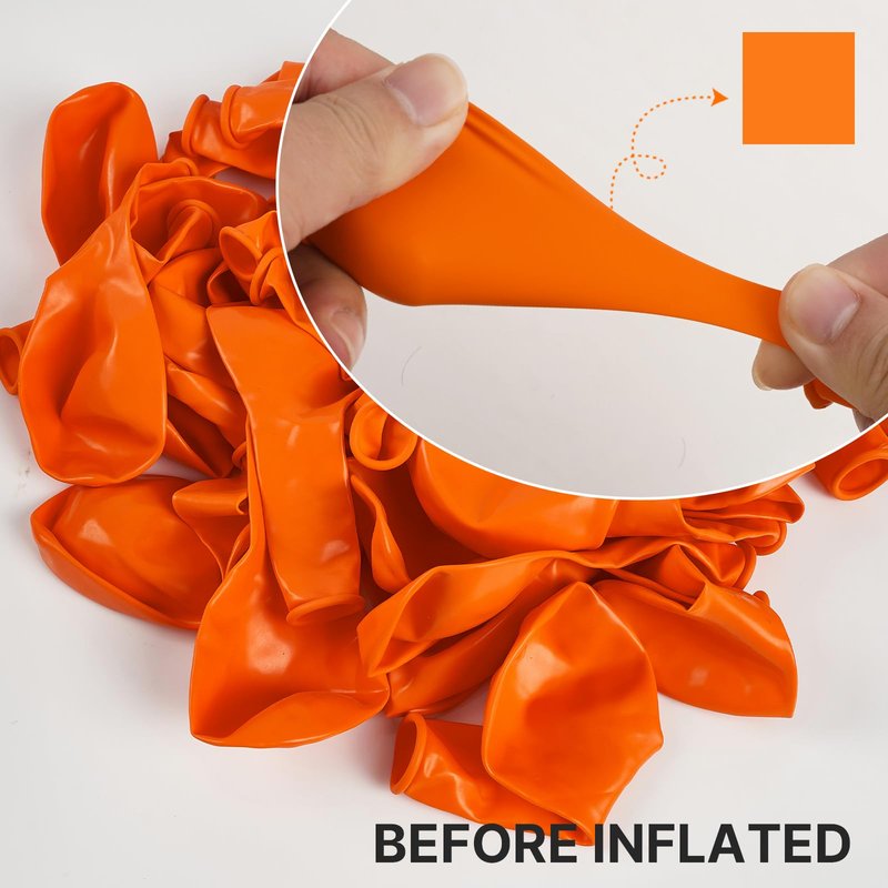PartyWoo Orange Balloons 100pcs 12 Inch Fall Latex Helium Balloons for Birthday Baby Shower Graduation Tangerine Little Cutie Pumpkin Tropical Sunshine Boho Theme Party Decorations Orange-Y9