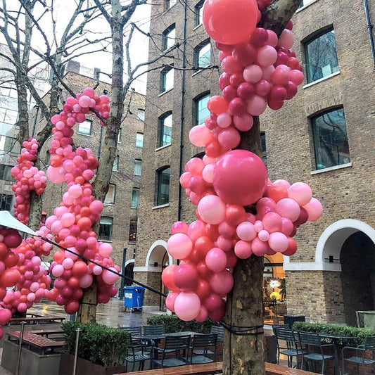 PartyWoo Hot Pink Balloons 140pcs Different Sizes of 18 12 10 5 Inch Magenta Fuchsia Dark Pink Balloon Arch Kit Garland for Wedding Girl Baby Shower Princess Birthday 1950s Party Decorations Pink-Y01