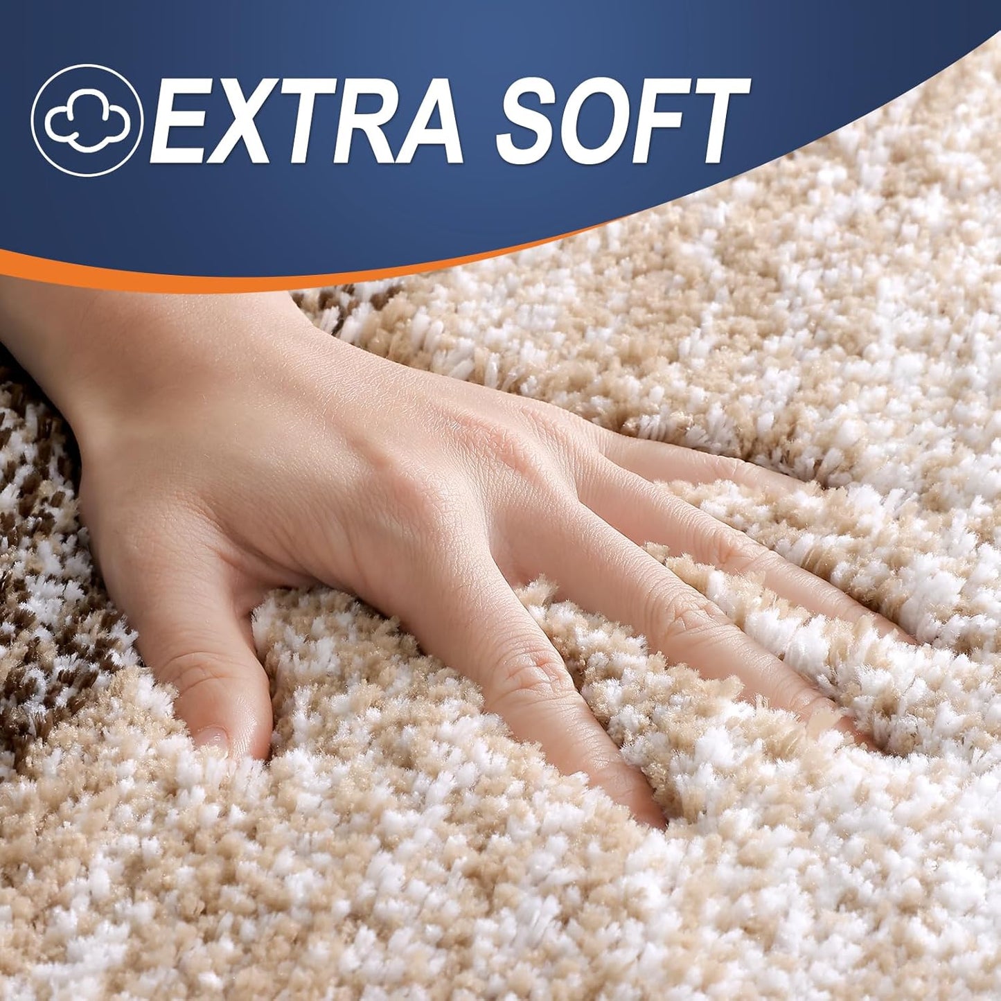 OLANLY Bathroom Rugs - Extra Soft Microfiber Mat 36x24 | Quick Dry, Rubber Backing, Light Brown