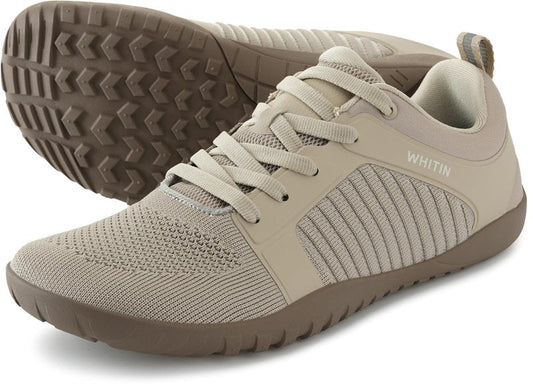 WHITIN Women's Wide Trail Running Shoes Barefoot Minimalist Sneakers Zero Drop Size 10 Cross Training Walking Hiking Fitness Lightweight Khaki 41