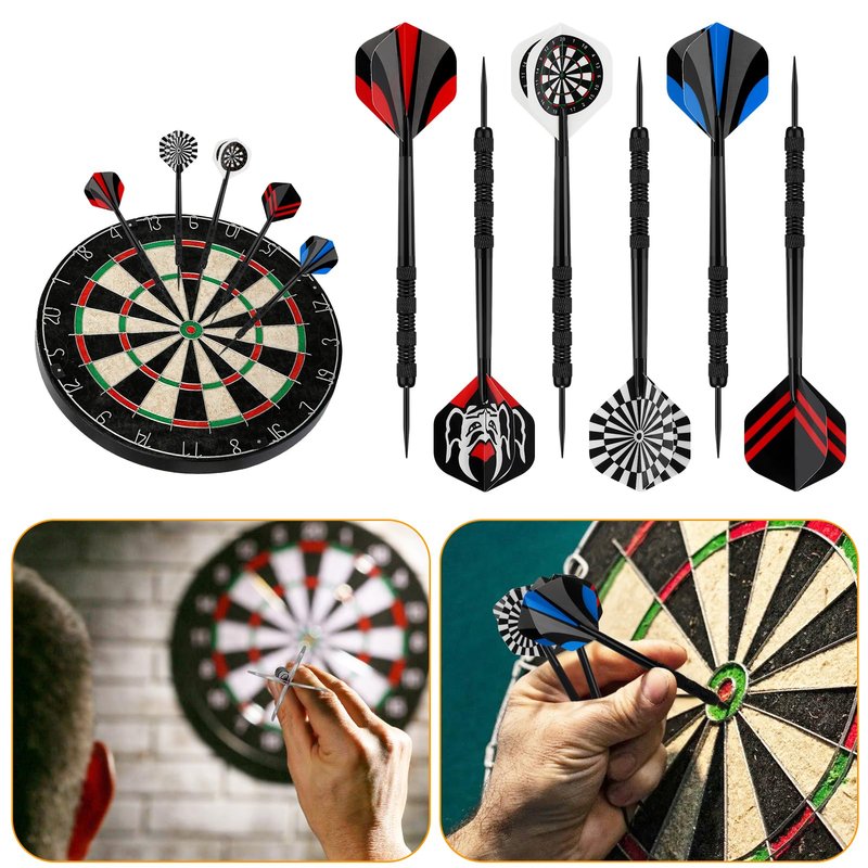 Accmor Metal Tip Darts, Steel Tip Darts, 14 Grams Professional Metal Darts, Darts Metal Tip Set, Metal Darts for Dartboard, 18 pcs ﻿