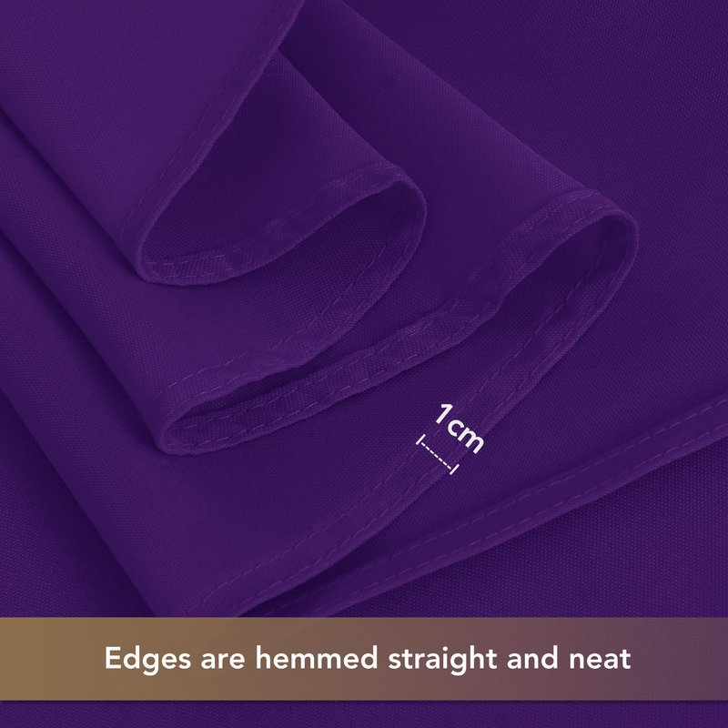sancua Purple Tablecloths for 6 Foot Rectangle Tables, 8 Pack - Washable Polyester Fabric Table Cloth for Halloween Party, Wedding Birthday, Banquet Reception, 54x108 Inch