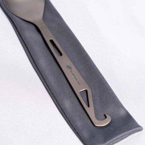 FlipFuel Ultra-Light Titanium Spork for Backpacking & Camping