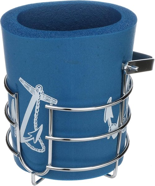 Chrome Plated Brass Boat Beverage Holder - Thermal Insulator for Drinks
