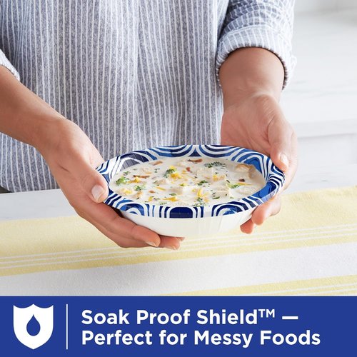 Dixie Ultra Large Paper Bowls - 20 Oz, 150 Count | Microwave Safe & Compostable for All Meals