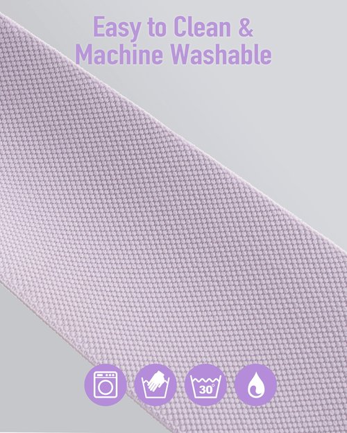 BYZOOM FITNESS Fabric Resistance Band Elastic Booty Band, Perfect for Fitness Working Out at Home Gym, Leg Training Workout for Woman–Resistance Level Light 11lb/5kg Purple