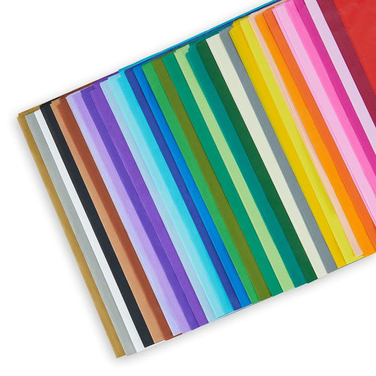 BULK PARADISE - 125 Sheets of 20" by 26" Tissue Paper - 30 Assorted Colors - Gift Bags Packaging Art Tissue Paper for Crafts & Wrapping