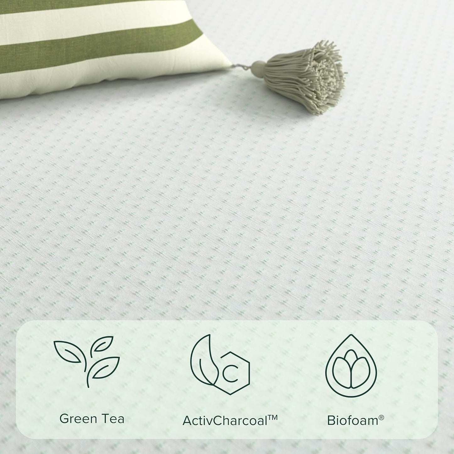 ZINUS Memory Foam Twin Mattress - 10 Inch Green Tea Infused Comfort & Support