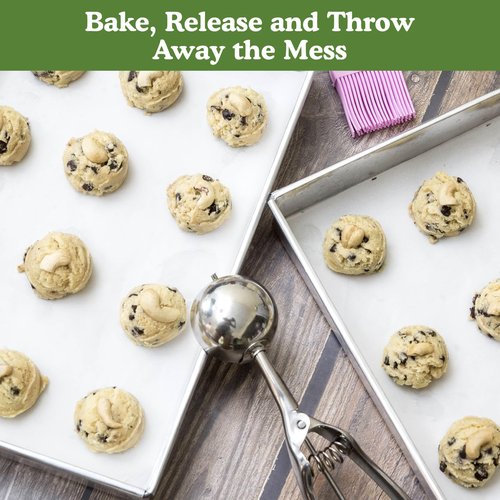 egency Wraps Parchment Paper For Non-Stick Cooking and Baking, Lining Cookie Sheets, Cake Pans, Air Fryer and Microwave safe, Greaseproof, white, 20ft Roll (pack of 1)