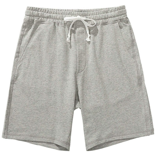 AMY COULEE Men's Casual Shorts 8” Cotton Athletic Workout Lounge Sweat Shorts with Pockets (Gray, L)