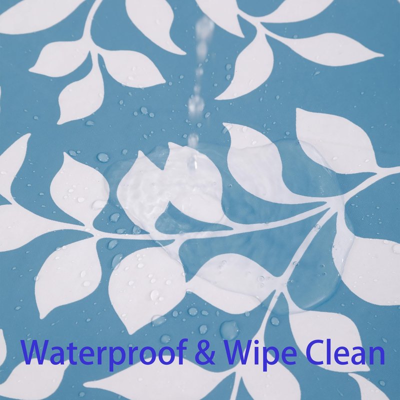 Walrus Heavy Duty Vinyl Tablecloth with Flannel Backing Waterproof Oil-Proof Plastic Table Cloth Stain-Resistant Wipeable Rectangle or Square Table Cover for Indoor and Outdoor (Branch, 54X54 Inch)