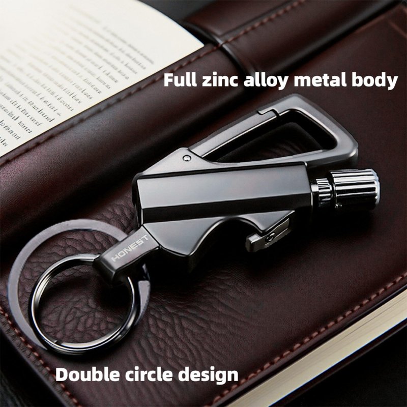 The Infinite Keychain Lighter, Ideal for Outdoor Lovers: Reusable, Multi Keychain, Bottle Opener. Waterproof, Portable—Great for Camping, Hiking, BBQ, Survival, Ligniting Adventures.No Kerosene(1Pc)