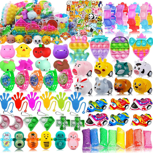 Taulaap 126 Pcs Pop Party Favors - Treasure Box Toys for Kids | Classroom Prizes & Goodie Bag Fillers