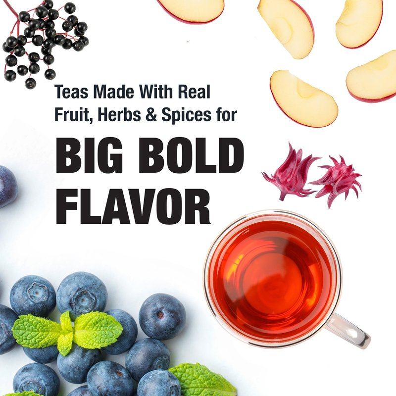 Tiesta Tea Blueberry Wild Child, Mother's Day Loose Leaf, Blueberry Hibiscus Herbal Tea, Premium Non-Caffeinated Fruit Blend, Make Hot or Iced & Brews Up to 25 Cups, 1.8 Ounce Resealable Pouch