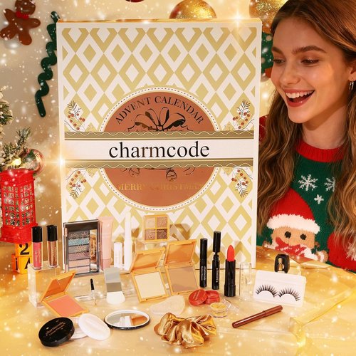 CHARMCODE Makeup Advent Calendar 2025 - 24-Day Christmas Gift Set for Women & Teens | Holiday Beauty Surprises