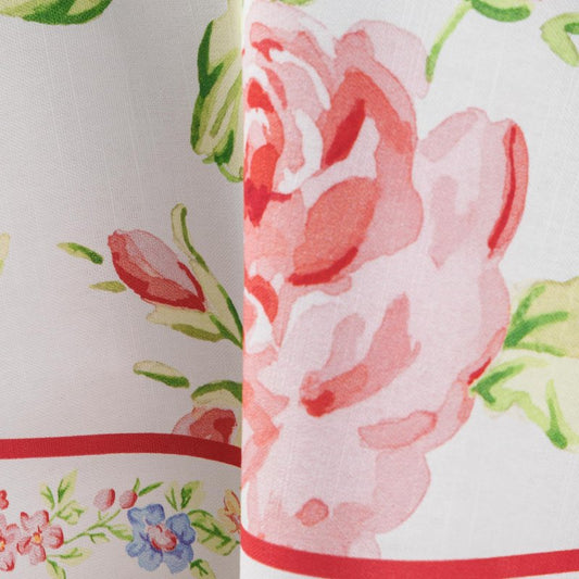 Maison d' Hermine Table Cloth Round Table 100% Cotton 69 Round Inches Tablecloth Reusable Decorative for Dining Kitchen Room Farmhouse Home Gifts for Mothers Day Spring Summer - Vintage Floral