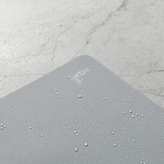 Thick Silicone Counter Mat Large Set of 2, Heat Resistant Pad for Kitchen Table/Countertop Protector/Non Stick Pastry Baking Placemats, Silicone Mat for Crafts Kids (20×28, Gray)
