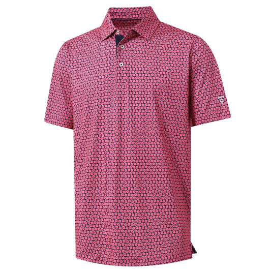 M MAELREG Polo Shirts for Men Quick Dry Fit Short Sleeve Performance Moisture Wicking Print Men’s Golf Shirts