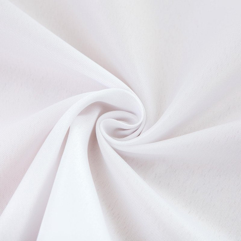 sancua 2 Pack Small Square Tablecloth 24 x 24 Inch White, Stain and Wrinkle Resistant Washable Polyester Table Cloth Decorative Solid Fabric Table Cover for Nightstand End Bedside Tables