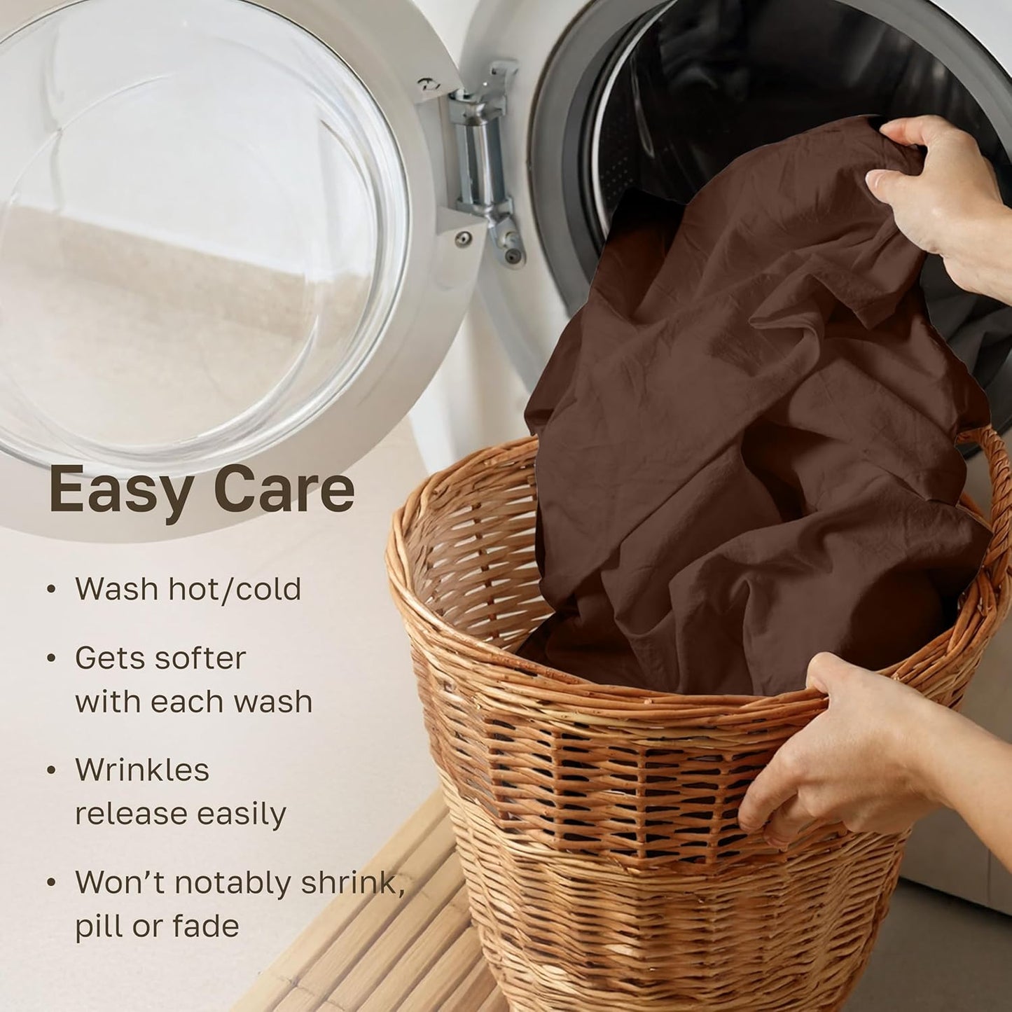 California Design Den Cotton King Pillowcase Set - 400 Thread Count, Soft & Breathable Espresso Brown | Set of 2