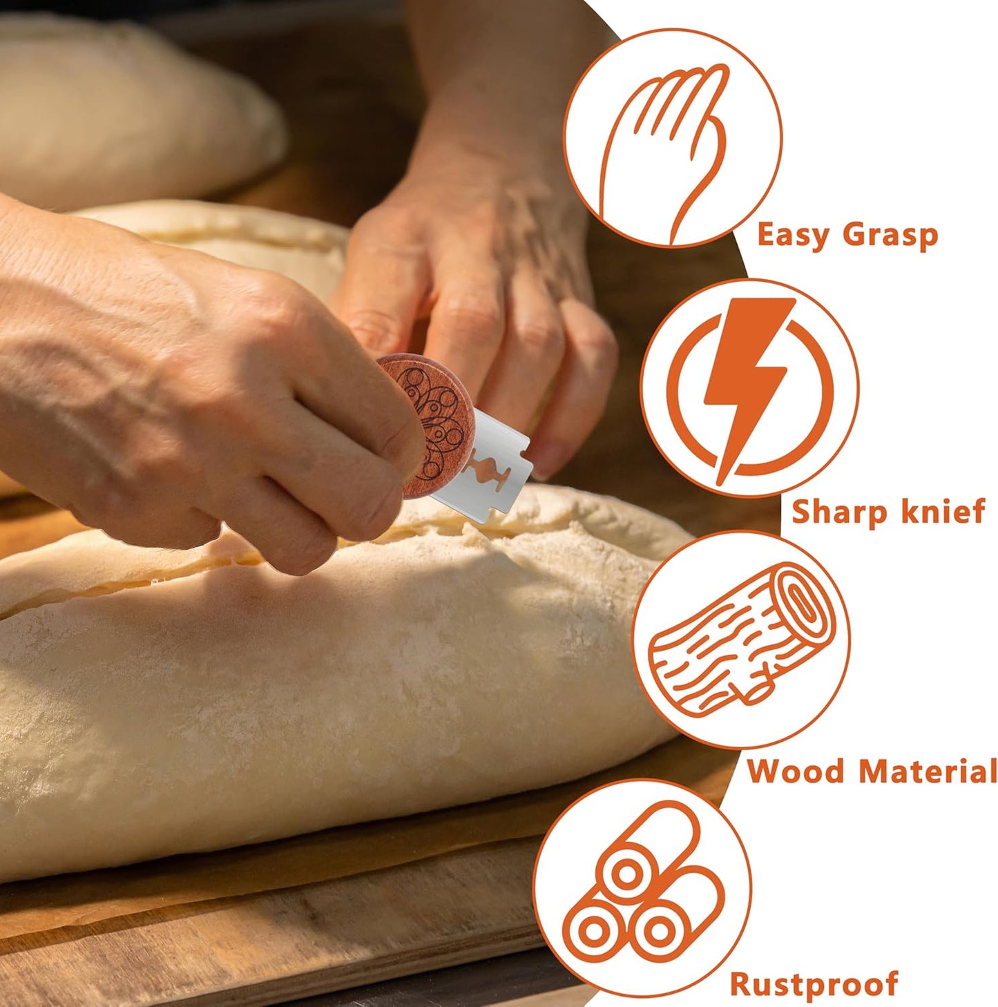 UFO Bread Lame Cutter - Sourdough Scoring Tool with 5 Blades & Storage Cover | Perfect for Artisan Bread
