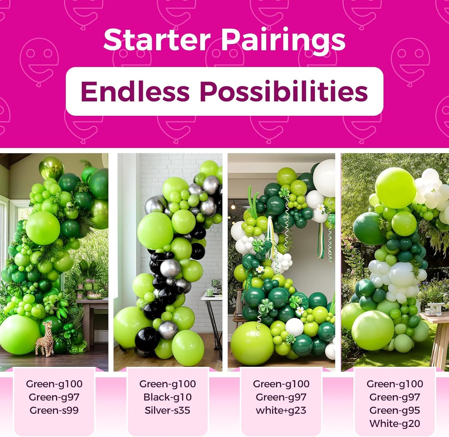 Bezente 18-Inch Lime Green Balloons - 30 Pack of Thick, Round Latex Balloons for Birthday & Party Decor