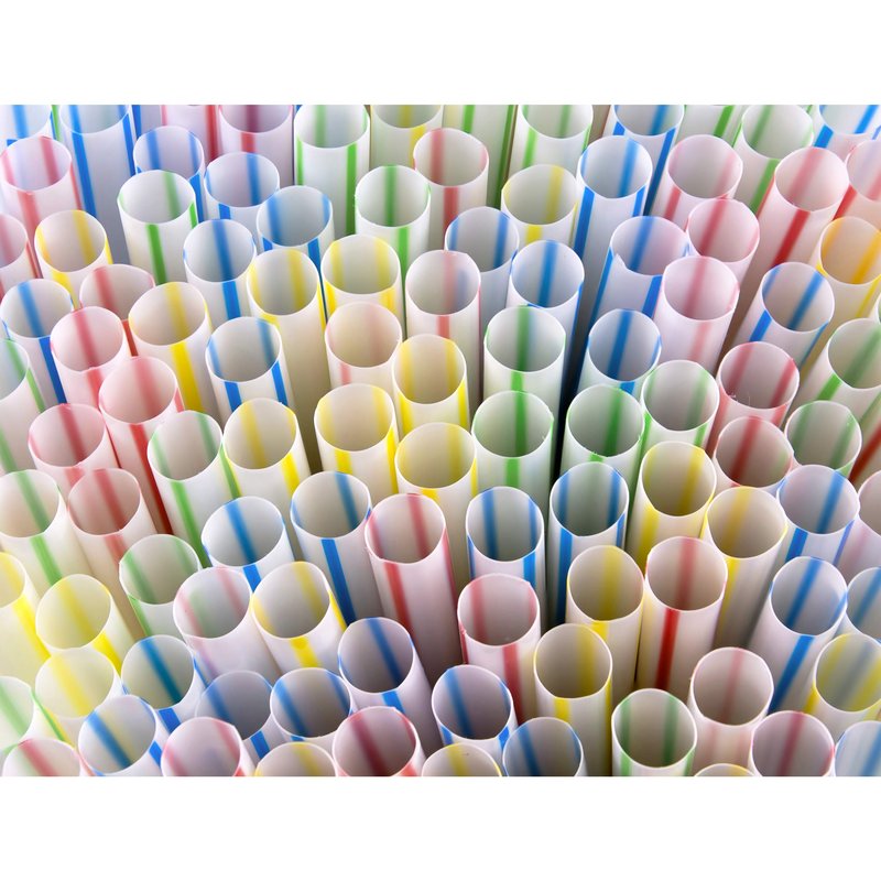 Flexible Plastic Straws Colored BPA-Free Disposable Bendy Straw 8" Long (200 Pack, Colorful)
