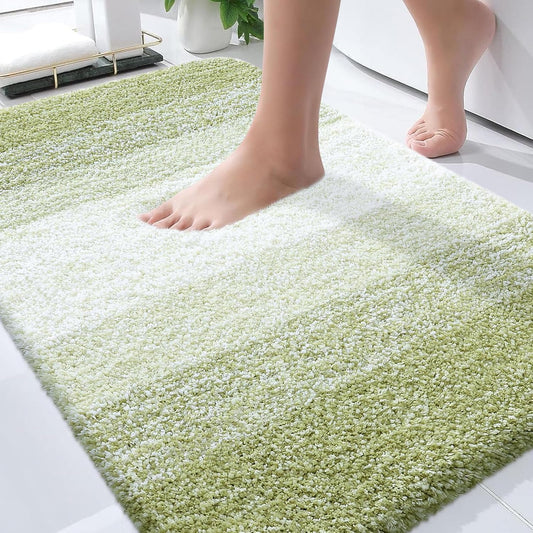 OLANLY Bathroom Rugs - Extra Soft Microfiber Mat 36x24 | Quick Dry, Machine Washable, Mustard Yellow