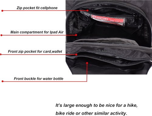 Crossbody Sling Backpack for Men & Women - Versatile Chest Shoulder Daypack