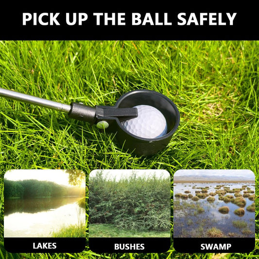 QPPKII 6Ft/9Ft Golf Ball Retriever for Water Telescopic, Ball Retriever Tool Golf Ball Grabber, Golf Accessories Gifts for Men Women