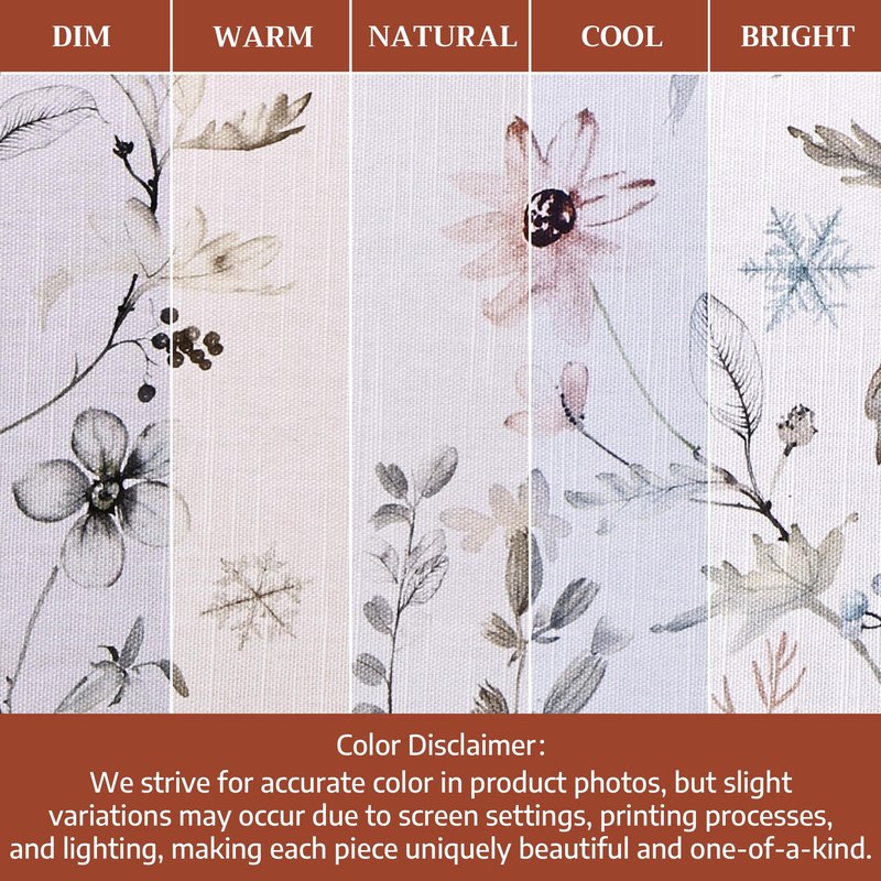 Maison d' Hermine Table Cloth Square Table 100% Cotton 54 x 54 Inches Fall Tablecloth Reusable Everyday Use for Thanksgiving Christmas Decorations Dining Farmhouse Party (Ice Florals)