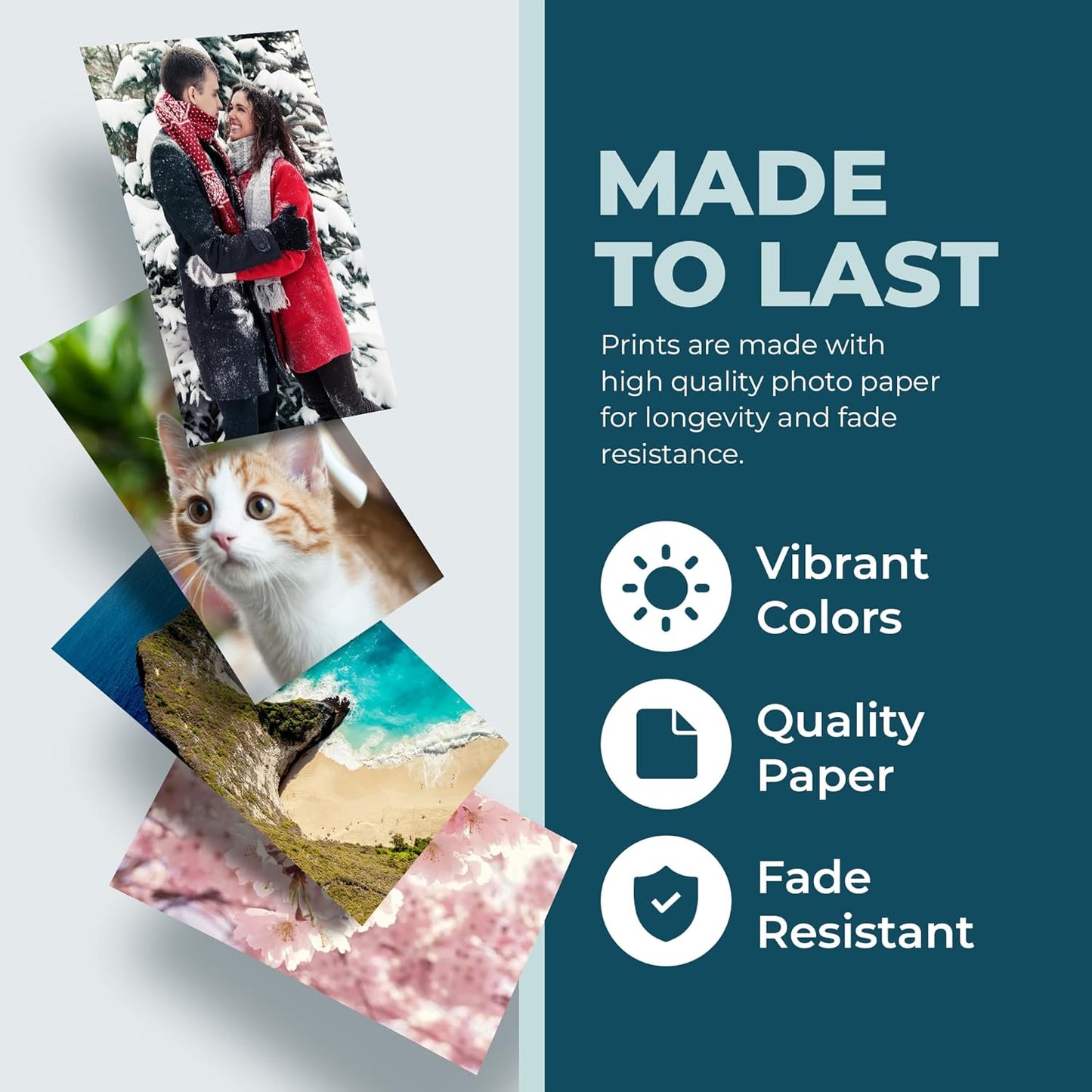 Skiennix Photo Prints - Glossy Custom 8x10 Personalized Pictures for Home Decor - Made in the USA