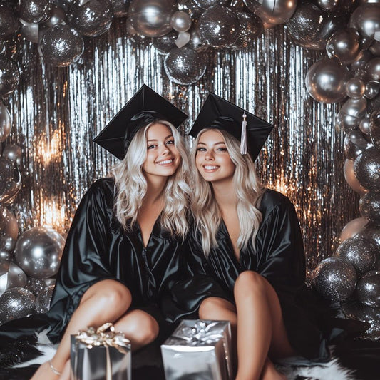 PartyWoo Foil Fringe Curtains Silver, 2 pcs 3.3x6.6 ft Silver Streamers, Fringe Backdrop, Tinsel Backdrop, Tinsel Curtain, Metallic Door Shimmer, Birthday Party Streamers, Christmas Decorations