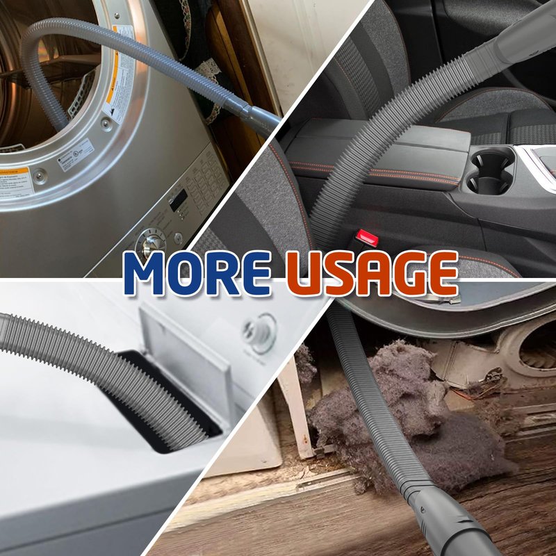 Sealegend Dryer Vent Cleaner Kit Compatible with Shark Vacuum,Dryer Lint Vacuum Hose Attachment for Series NV350, NV351, NV352, NV353,NV360,NV500, NV501 and Standard Vacuum Hose