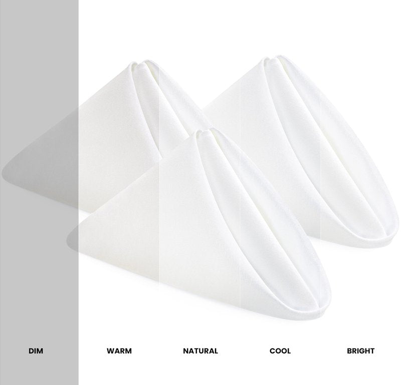 Utopia Home White Cloth Napkins (12 Pack, 17x17 Inches), Ideal Dinner Napkins for Party, Wedding and Lunch/Dinner