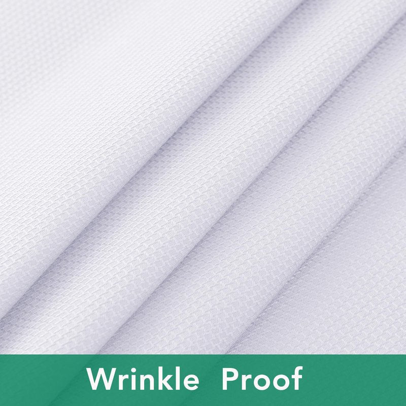 Biscaynebay Fabric Square Tablecloths 70x70 Inches, White Water Resistant Card Table Cloth Folding Table Cover for Dining, Kitchen, Wedding and Parties etc. Machine Washable
