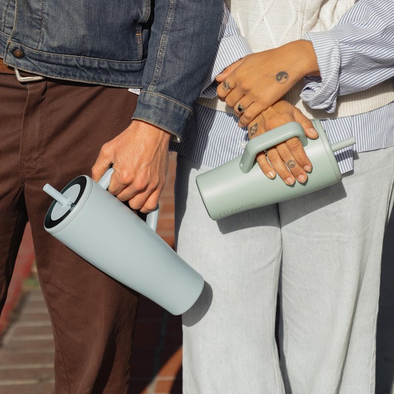 BrüMate Era 30 oz Tumbler with Handle and Straw | 100% Leakproof Insulated Water Bottle Tumbler with Lid and Flexible SoftSip Straw | Made of Stainless Steel | Cup Holder Friendly | 30oz (Kiwi)