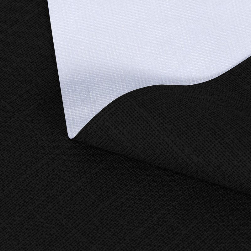 sancua 100% Waterproof Rectangle PVC Tablecloth - 54 x 140 Inch - Oil Proof Spill Proof Vinyl Table Cloth, Wipe Clean Table Cover for Dining Tables, Buffet Parties and Camping, Black