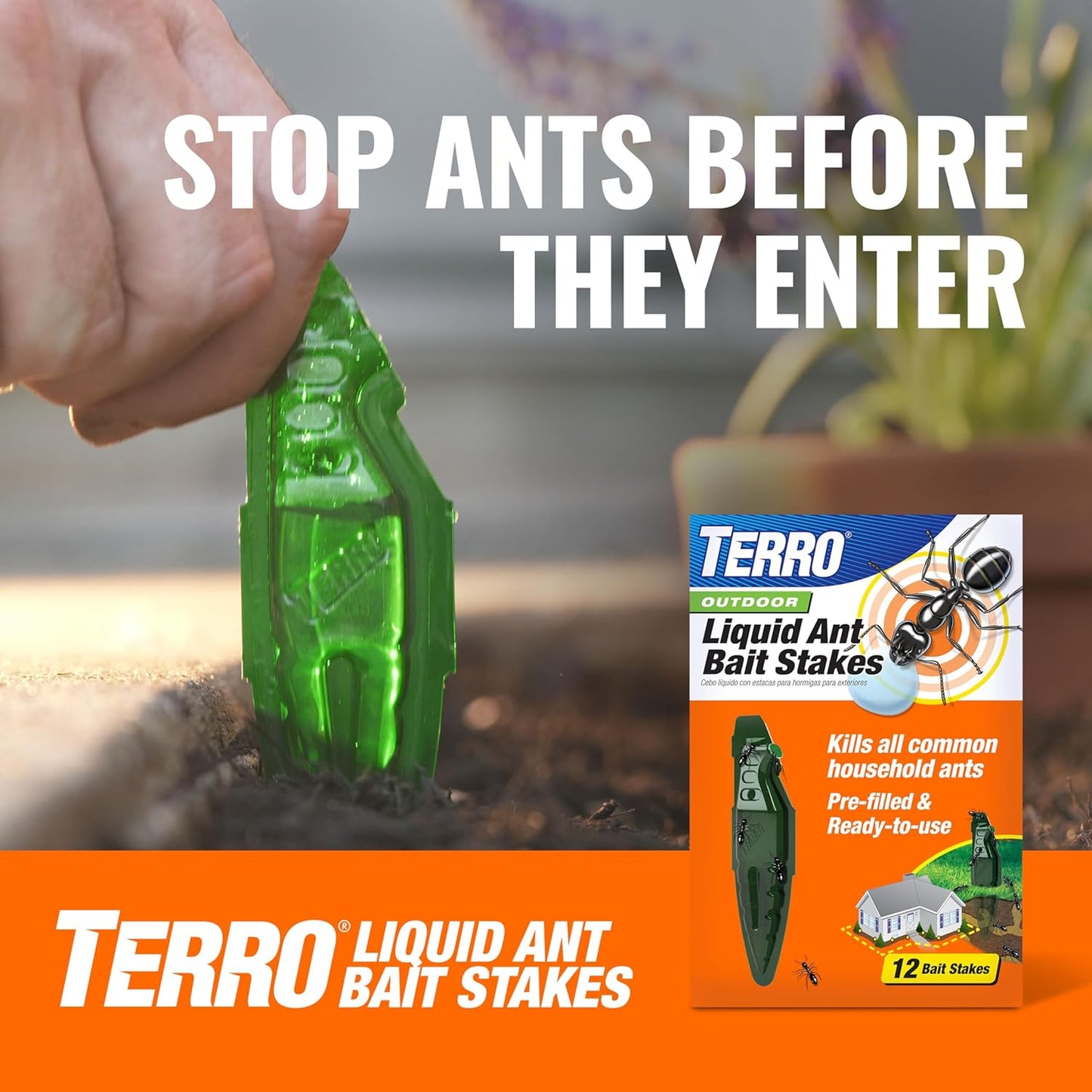 TERRO Indoor Liquid Ant Baits - Discreet Adhesive Strips for Effective Ant Control - 4 Pack