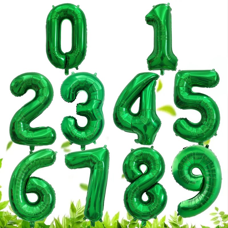 Number Balloons Green Party Balloon - Giant Number 9 Balloon, 40 Inch Large Balloon for St. Patrick's Day Games Theme Birthday Decoration, Girls Boys Party Supplies